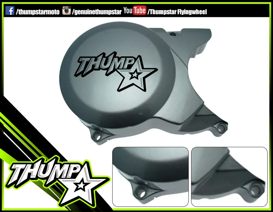 7090 | Engine | Flywheel Cover Open | Thumpstar | Silver | 1