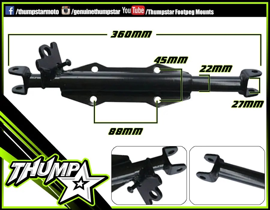 7793 | Footpeg Mount | Tsb 70/Tsc125 1