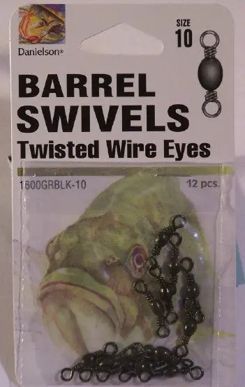 Black Barrel Swivels #10 1