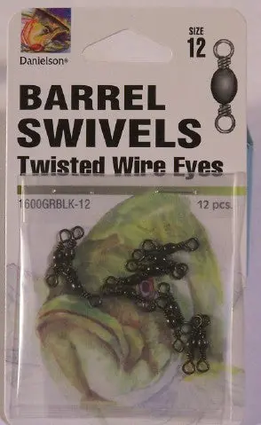 Black Barrel Swivels #12 1