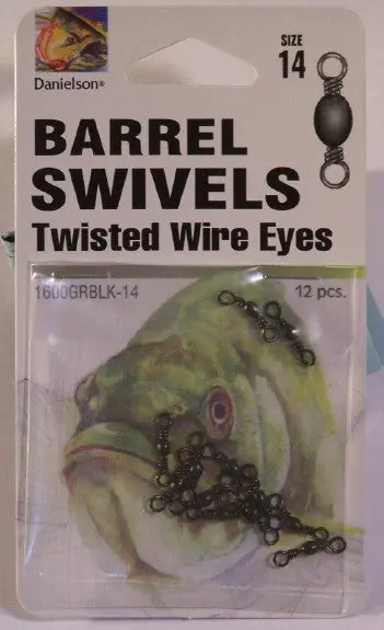 Black Barrel Swivels #14 1