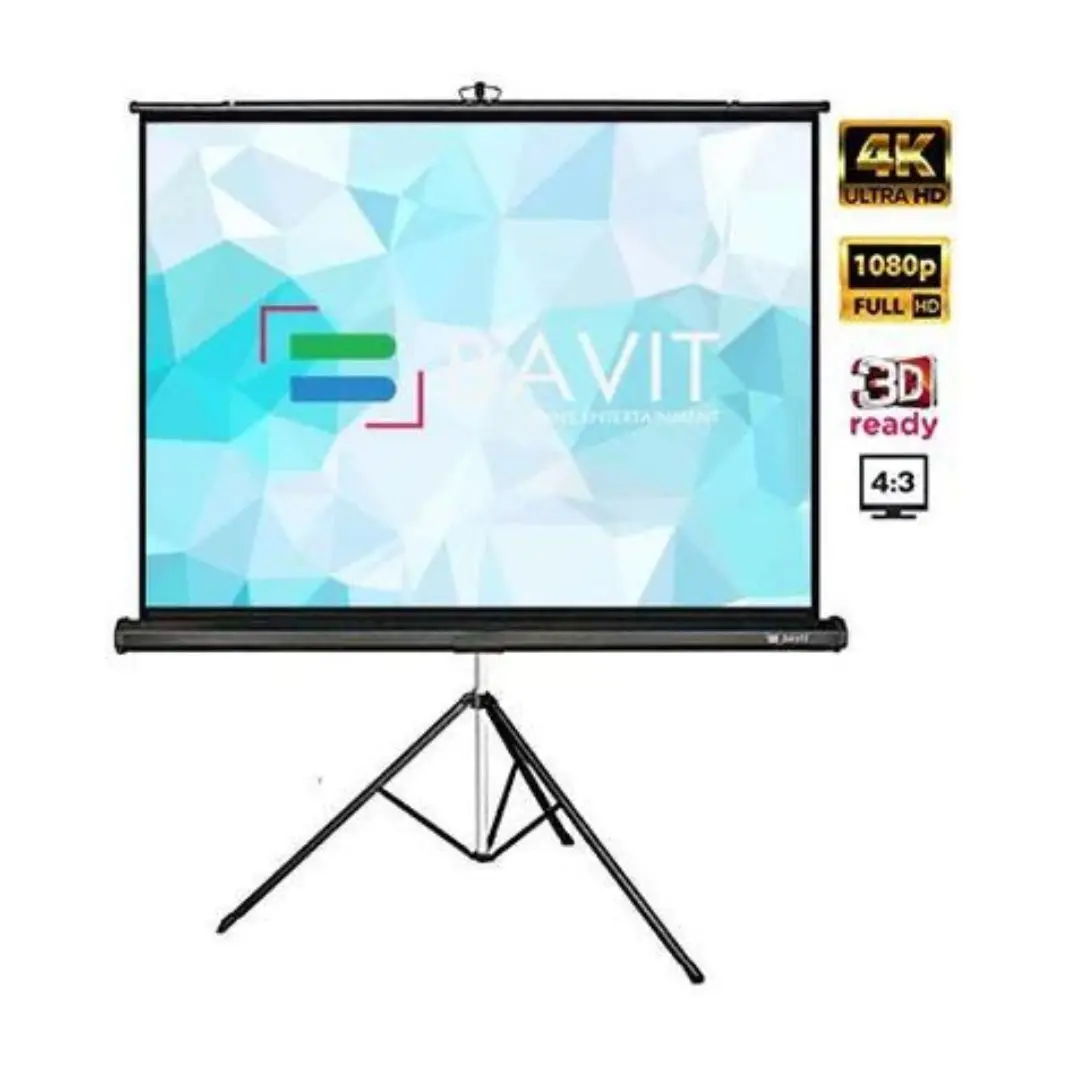 Bavit 4:3 Tripod Projection Screen - Matt White Fabric 4K/Full Hd & 3D Ready 1