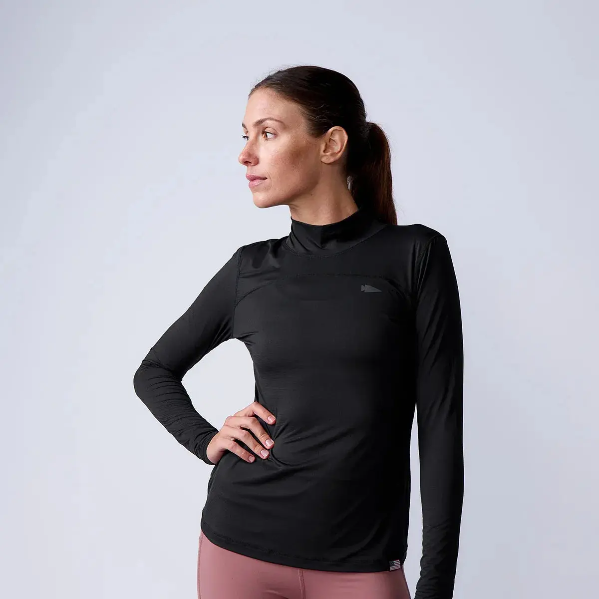 Women’S Long Sleeve Mock Neck - Toughmesh 1