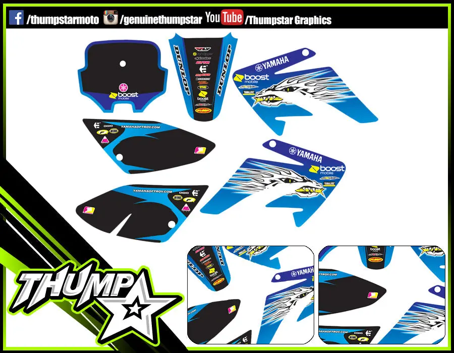 7154 | Graphics | Crf70 | Yamaha Blue 1