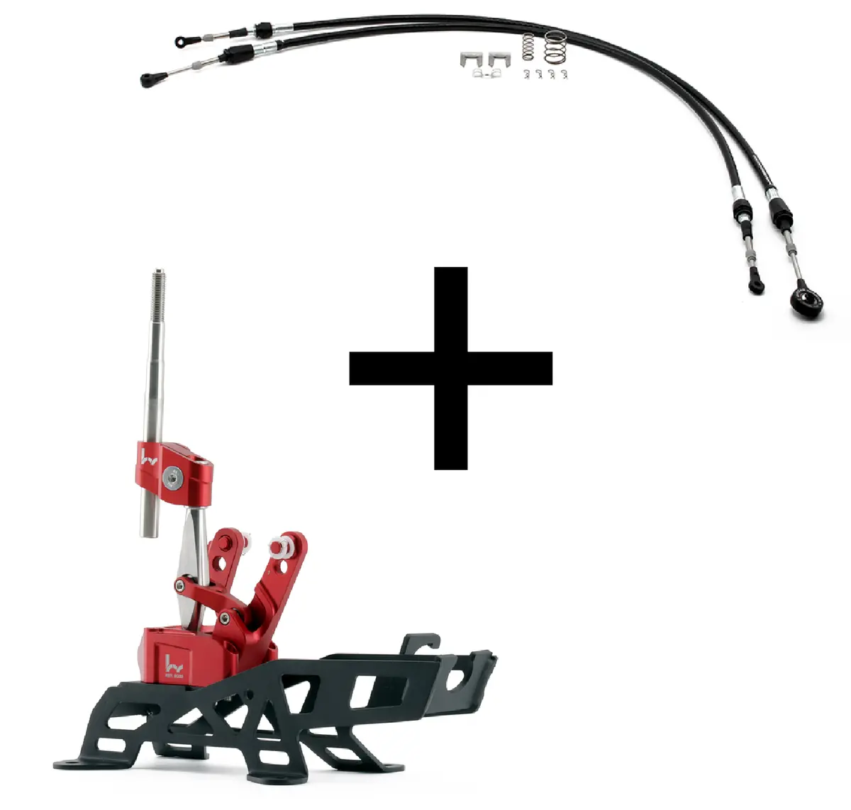 Hybrid Racing V3 Short Shifter & Cable Combo (02-06 Rsx) 1