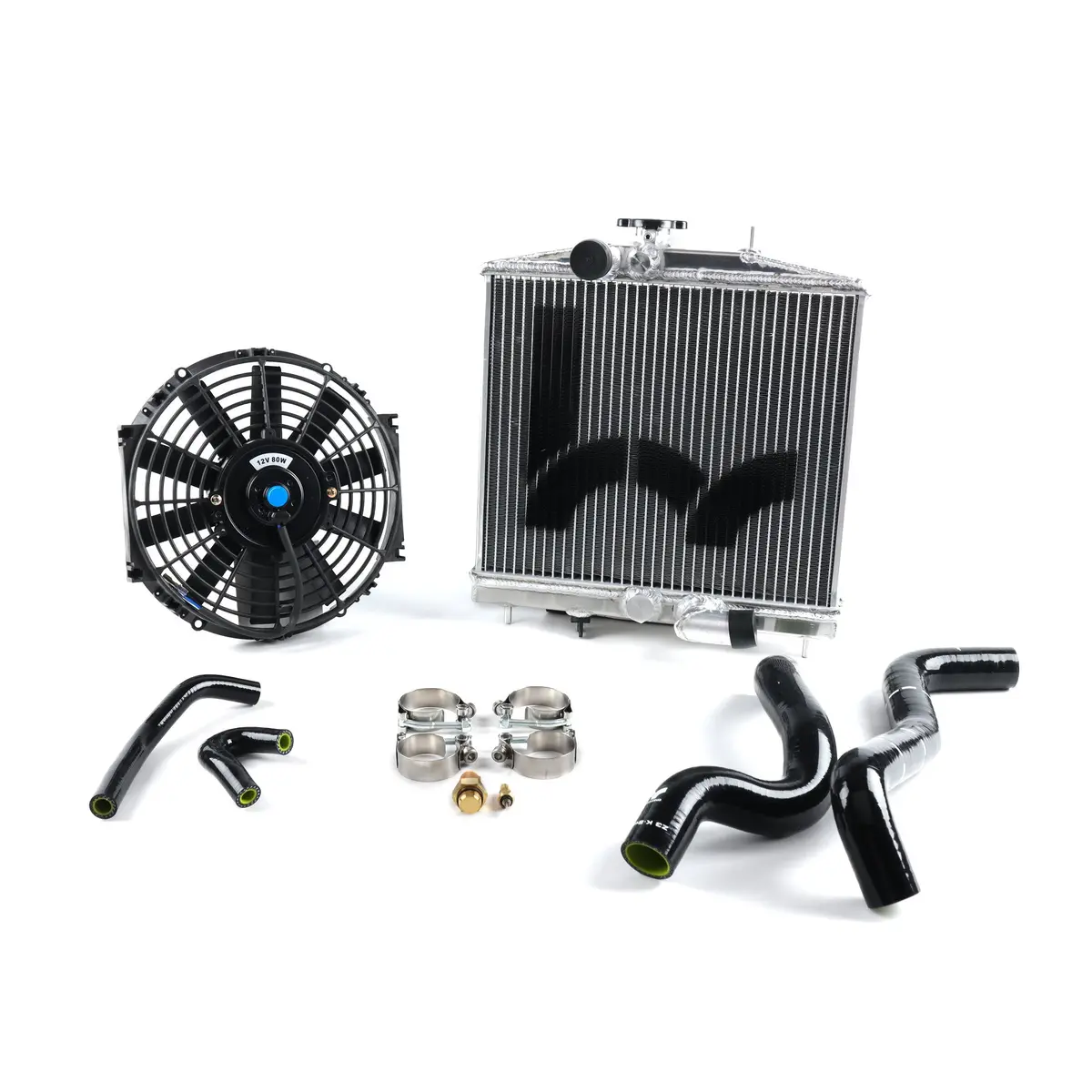 Hybrid Racing K-Swap Cooling Package Half-Size Rad (Eg & Del Sol K20z3/K24) 1