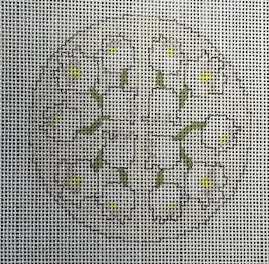 Tss-169 White Flowers Coaster 1