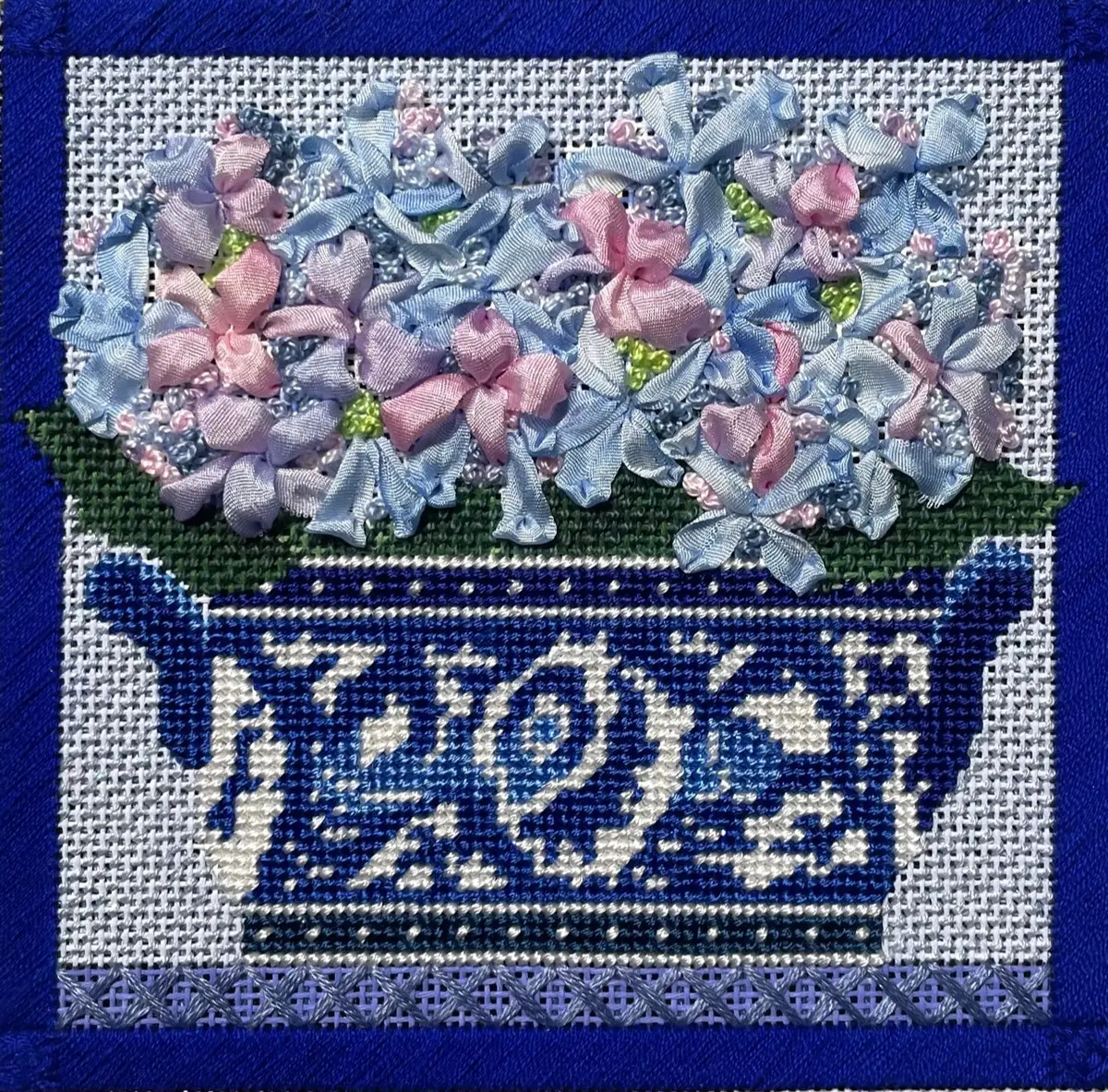 Hydrangeas In Chinoiserie Vase Complete Kit And Class 1