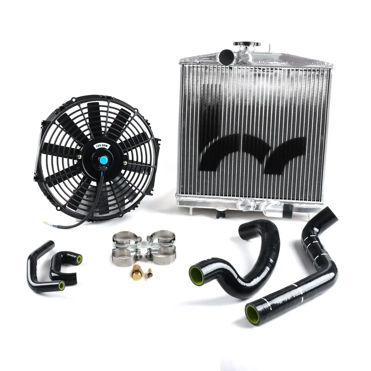 Hybrid Racing K-Swap Cooling Package Half-Size Rad (Ek Civic K20a/A2/A3/Z1) 1