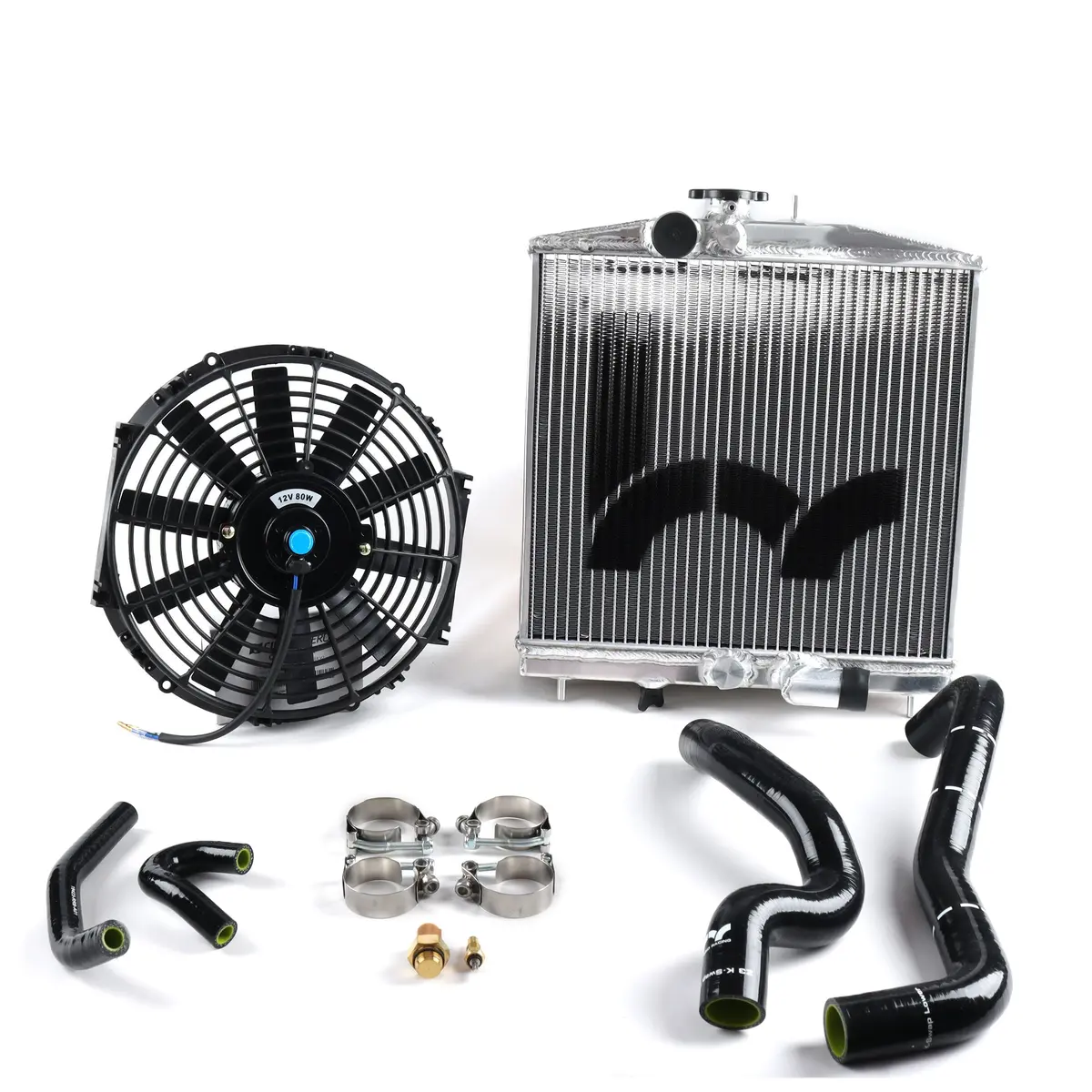 Hybrid Racing K-Swap Cooling Package Half-Size Rad (Ek Civic K20z3/K24) 1