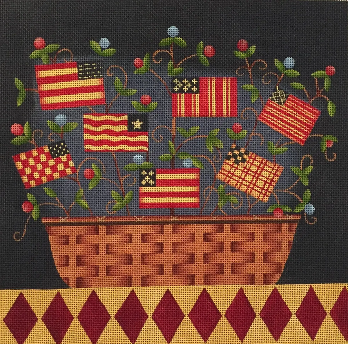 Ewe-482 Americana Shaker Basket Stitch Guide 1