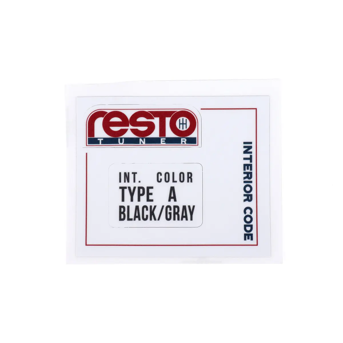 Restotuner Honda Interior Paint Code Decals 1