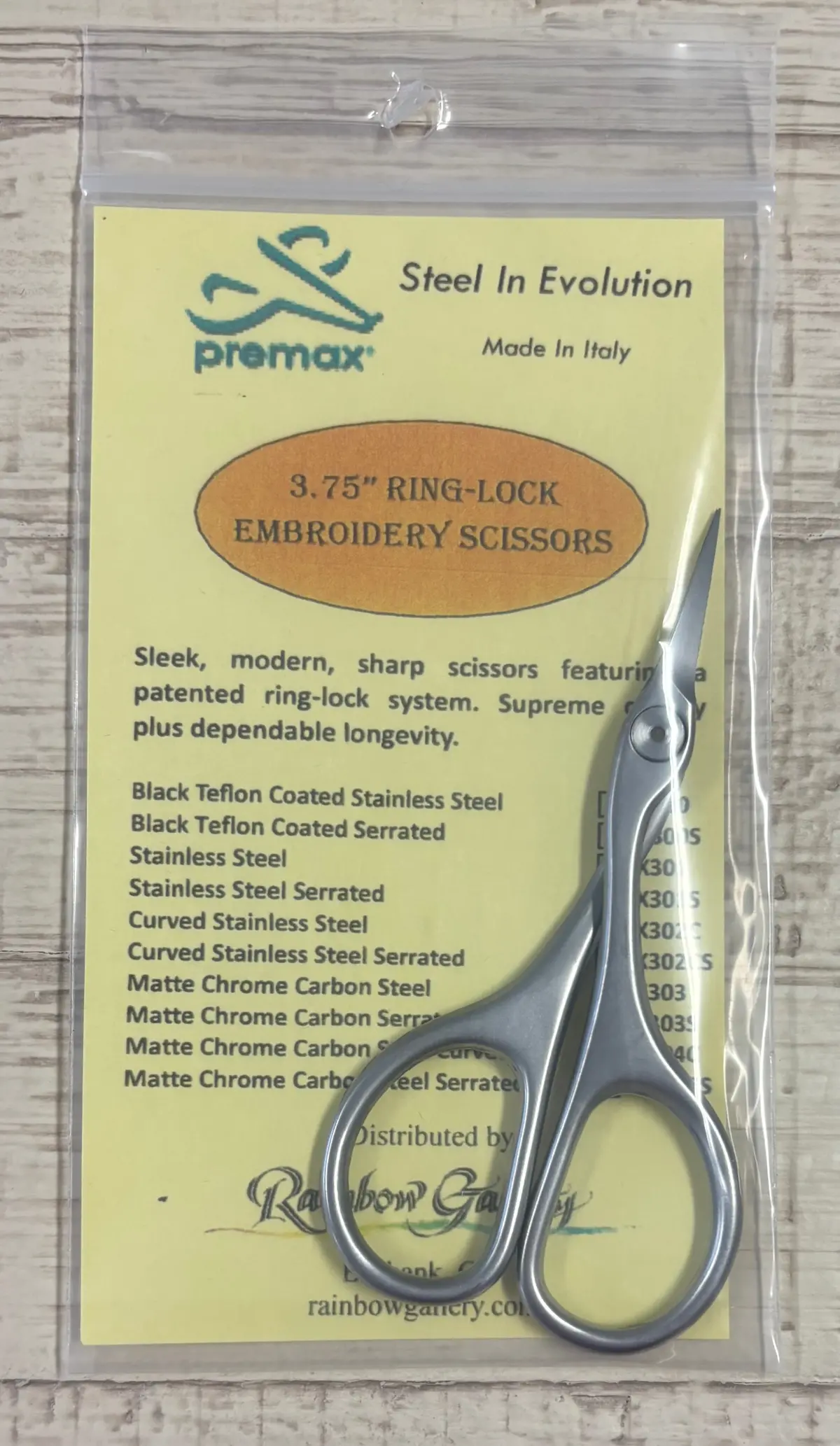 Ring Lock Curved Embroidery Scissors 1