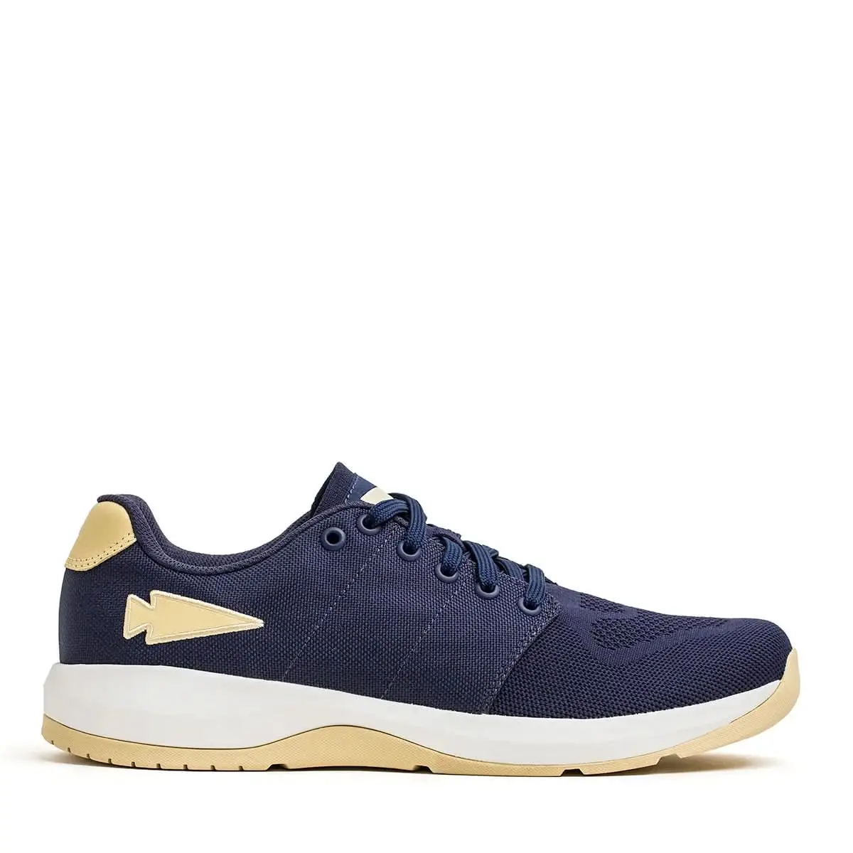 Men’S Ballistic Trainers - Navy + White + Gold 1