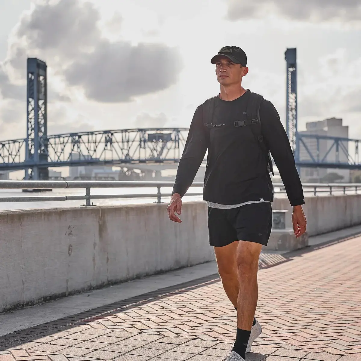 Men's Usa Long Sleeve Performance Tee - Toughmesh 1