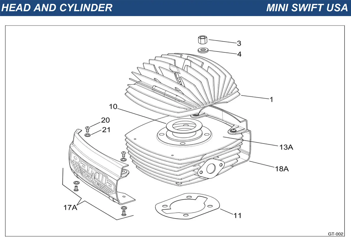 Iame Mini Swift Head And Cylinder Group 1