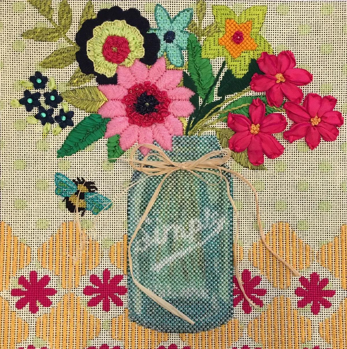 Mason Jar With Flowers Kit 1