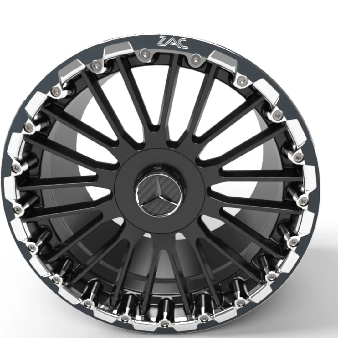 C63 Rear Drag Racing Rim Set (W204) 1