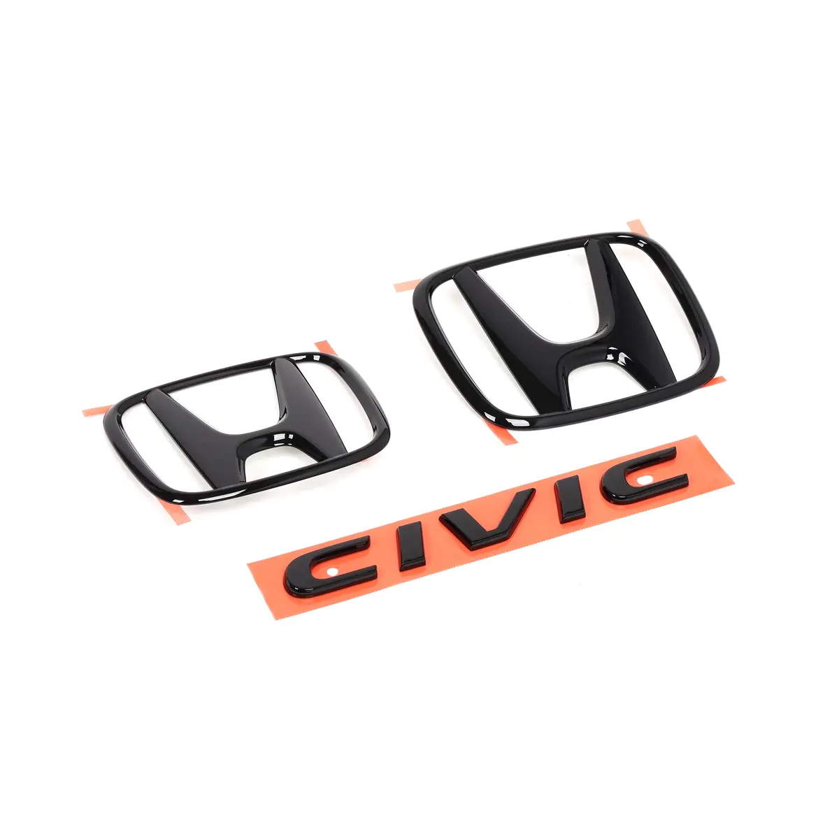 Honda 16-21 Civic Hatchback Black Emblems 08F20-Tgg-100 1