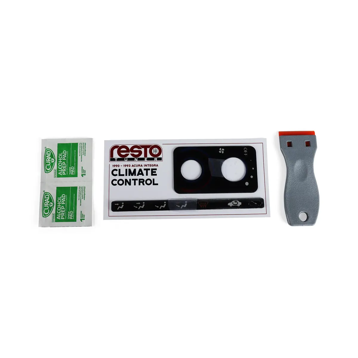 Restotuner 1990 - 1993 Integra Climate Control Replacement Inserts 1