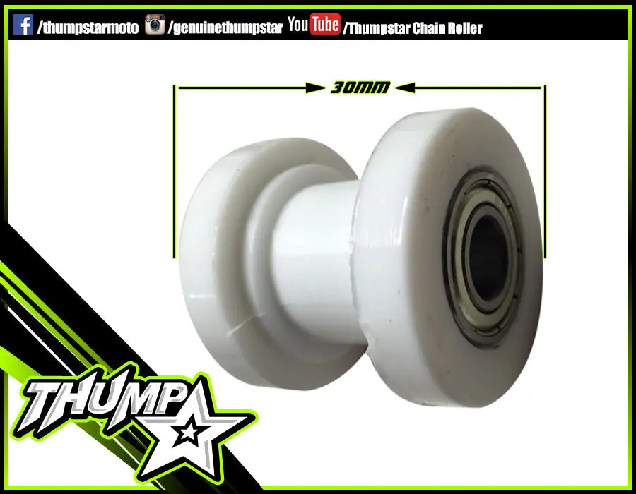7502 | Chain Roller | 10Mm Bolt | White 1