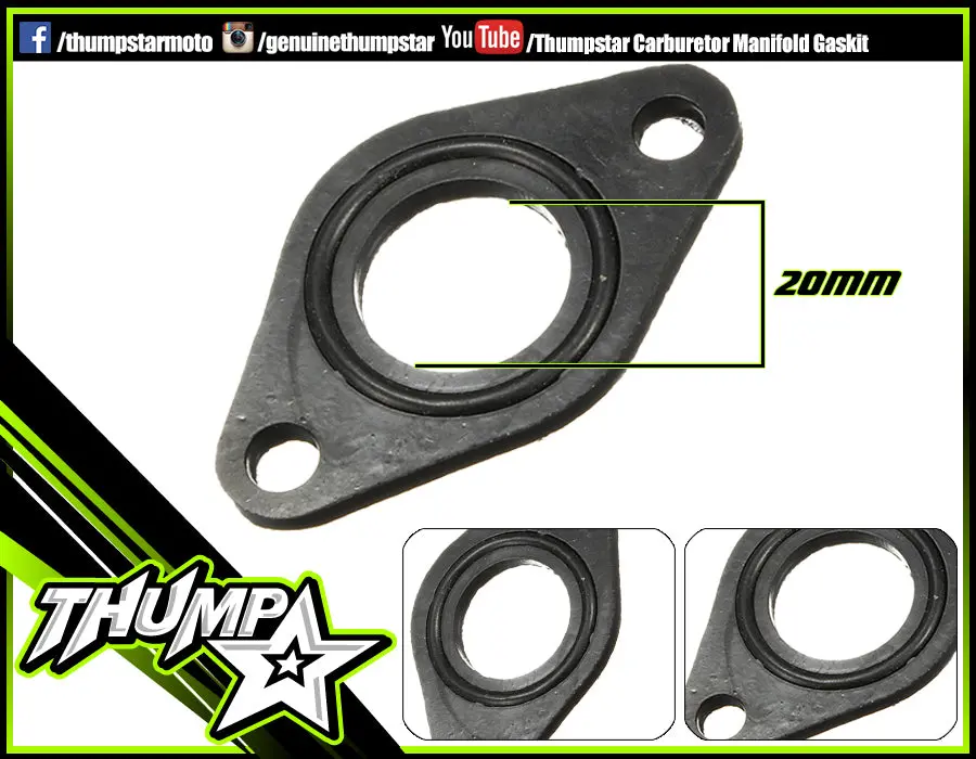 7278 | 20Mm Intake Gasket | Spacer + Gasket 1