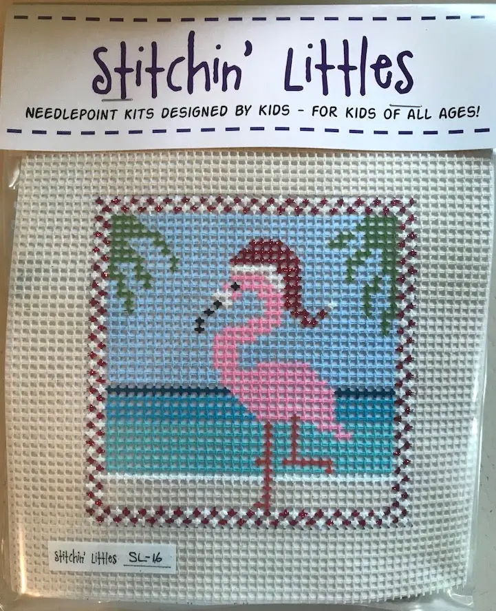 Sl-16 Christmas Flamingo Stitchin Little 1