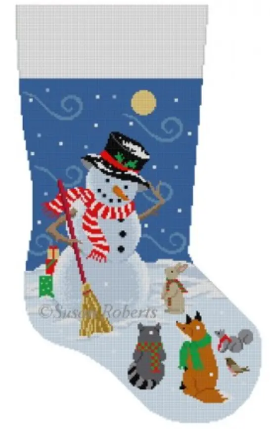 3261 Windy Snow Gifts Snowman Stocking 1