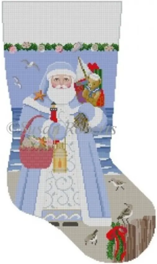 3227 Nautical Santa Stocking 1