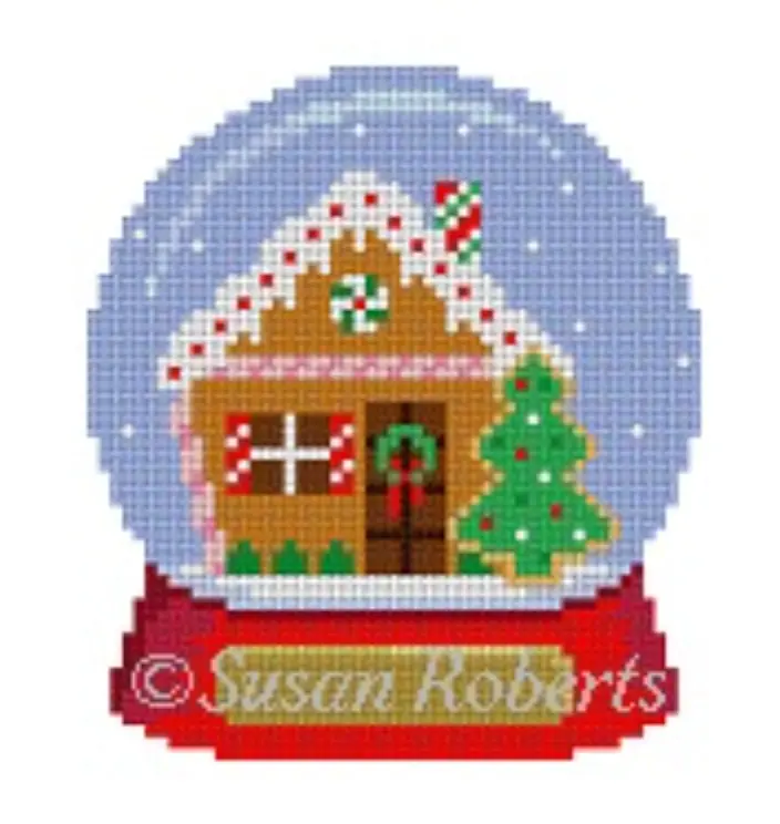 5141 Gingerbread House Snow Globe 1