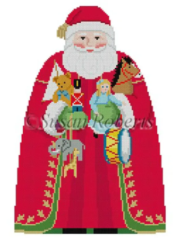 3398 Santa With Toys Tree Topper 1