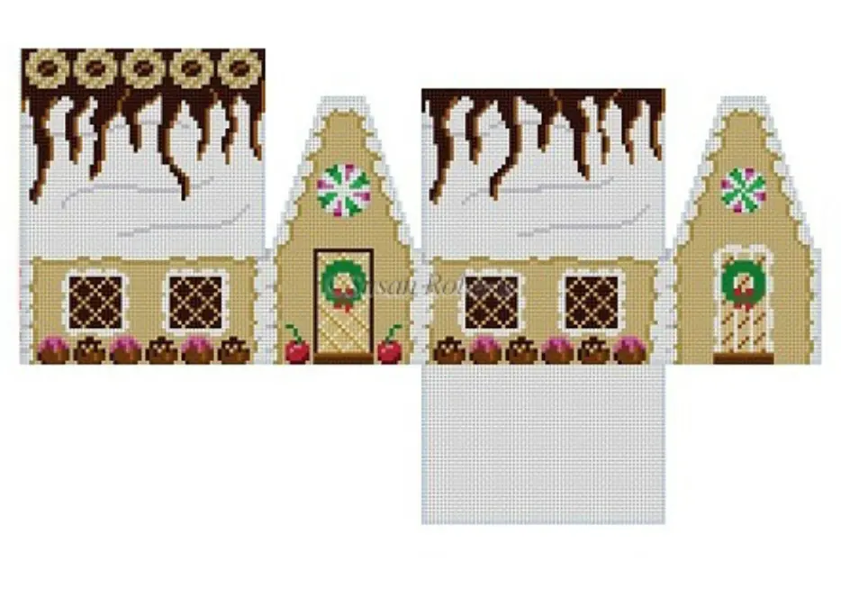 5250 Mocha And Truffles 3D Gingerbread House 1
