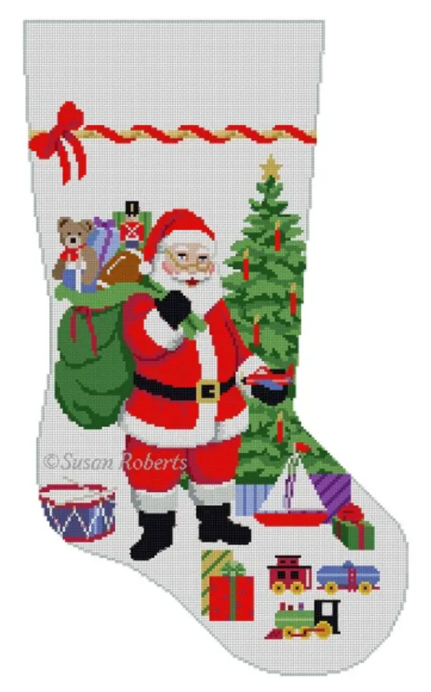 3266 Santa Gifting Boy Toys Stocking 1