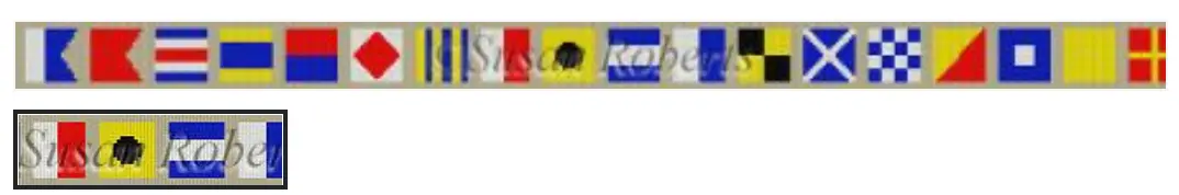 3515 Nautical Alphabet Signal Flags Belt 1