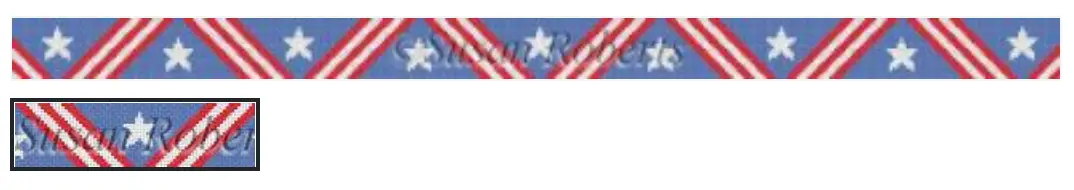3556 Stars With Diagonal Stripes Belt 1
