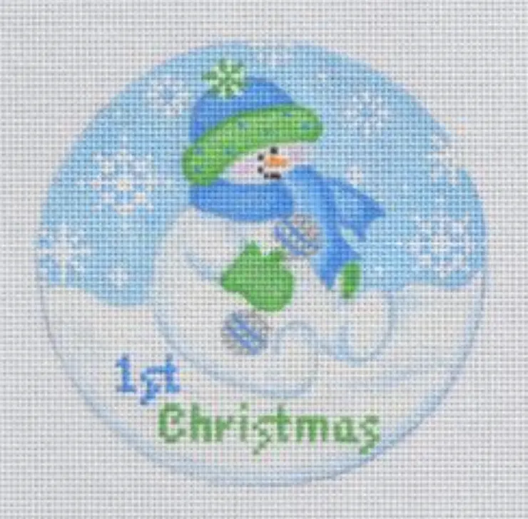 Bb01 Snowbaby First Christmas - Blue 1