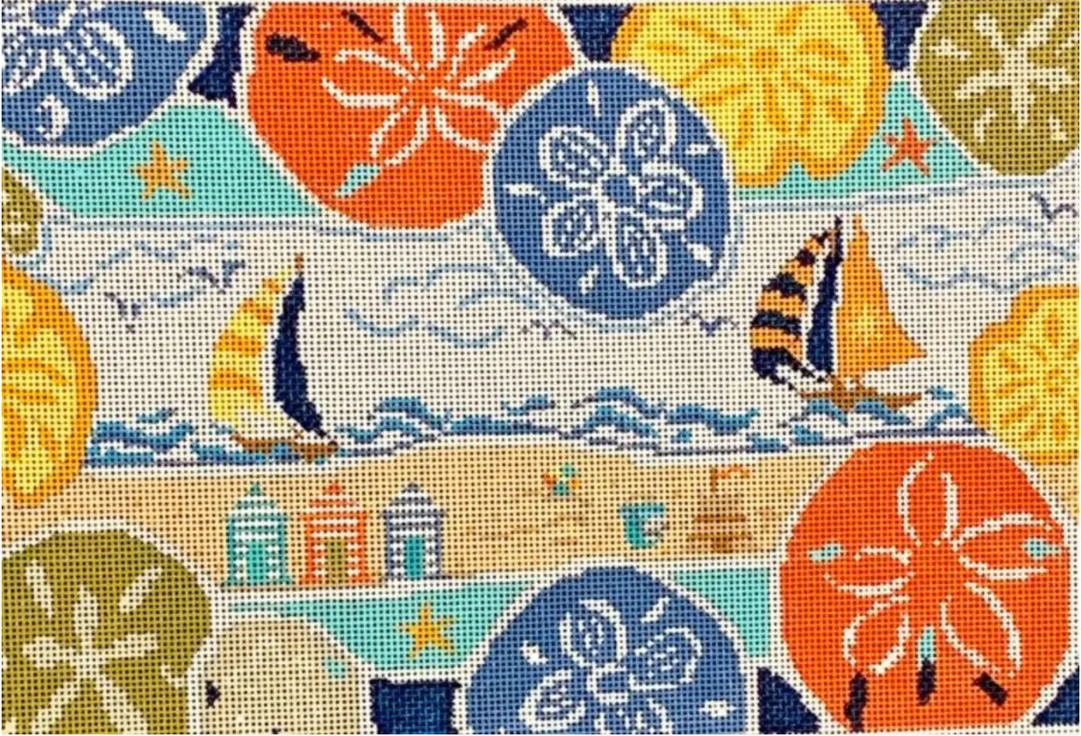 Bp-53 Beach Scene With Sand Dollars 1