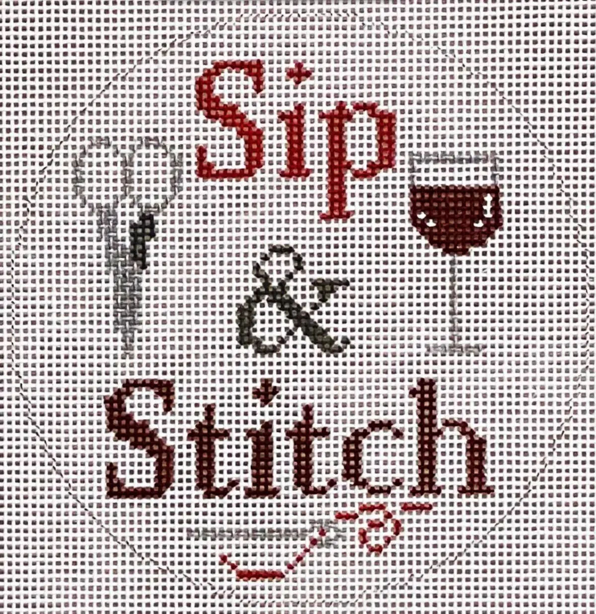 Zia-162 Sip And Stitch - Red Wine 1