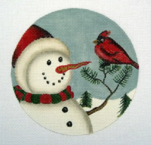 Lk-04 Snowman And Cardinal 1