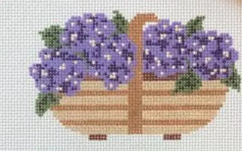Tlm52 Sussex Trug Purple Hydrangeas 1