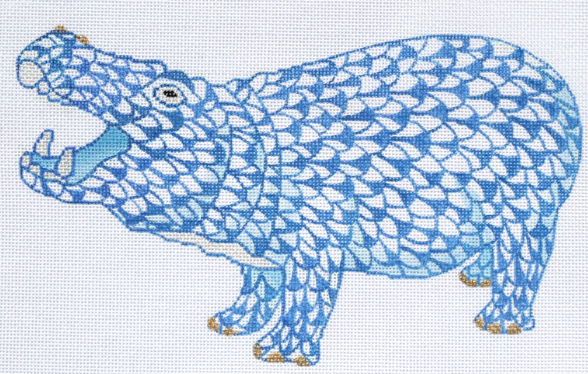 Sst-38 Fishnet Hippo - Blue 1