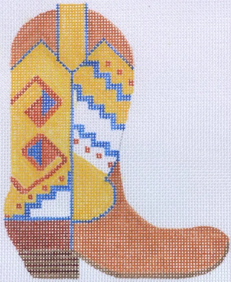 Cb-08R Dhurrie Southwestern Cowboy Boot 1