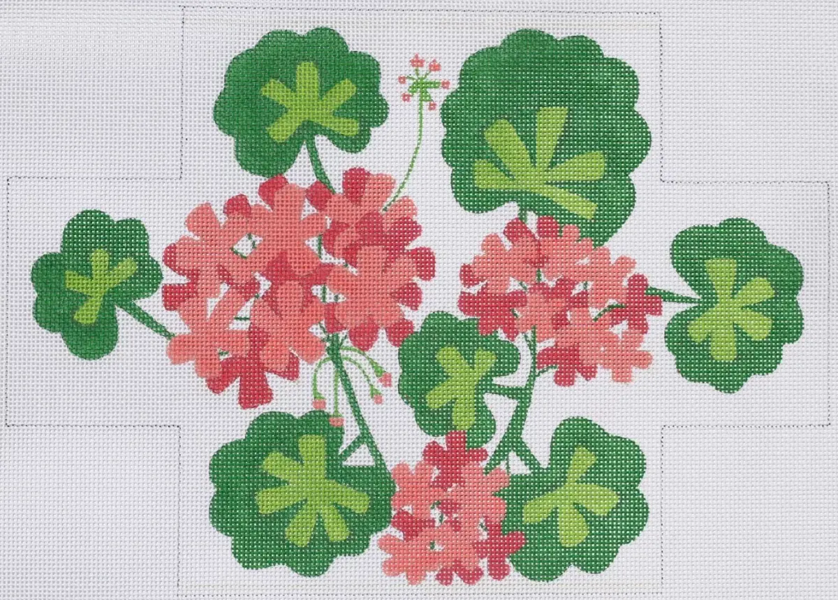 Br-05 Salmon Geraniums Brick Cover 1