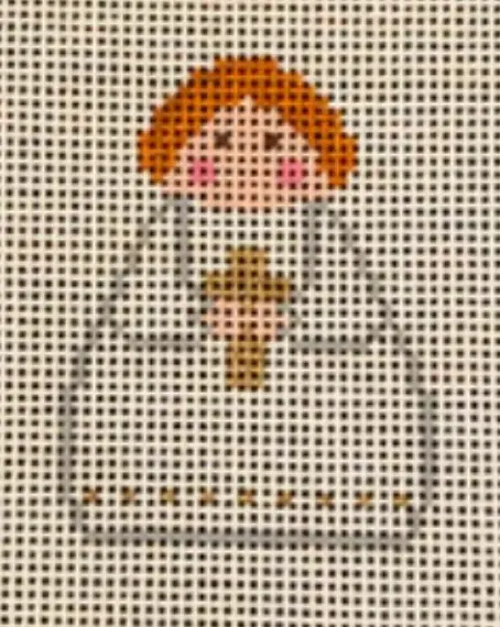 Si165-19 White Angel With Cross 1