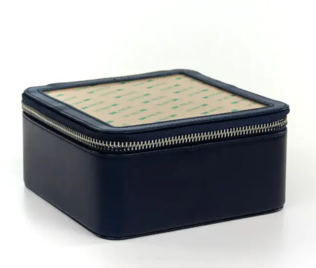 Rbd Leather Self Finishing Box - Navy 1