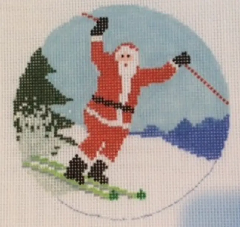 Aok04 Sporty Santa - Ski 1