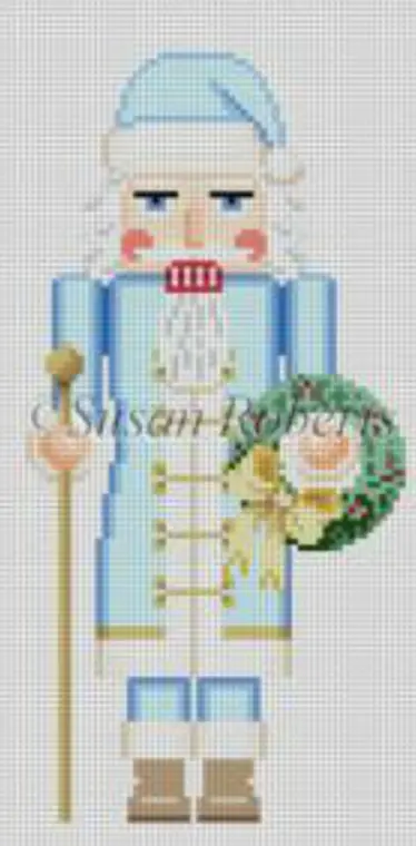 4306 Nutcracker - Blue Santa 1