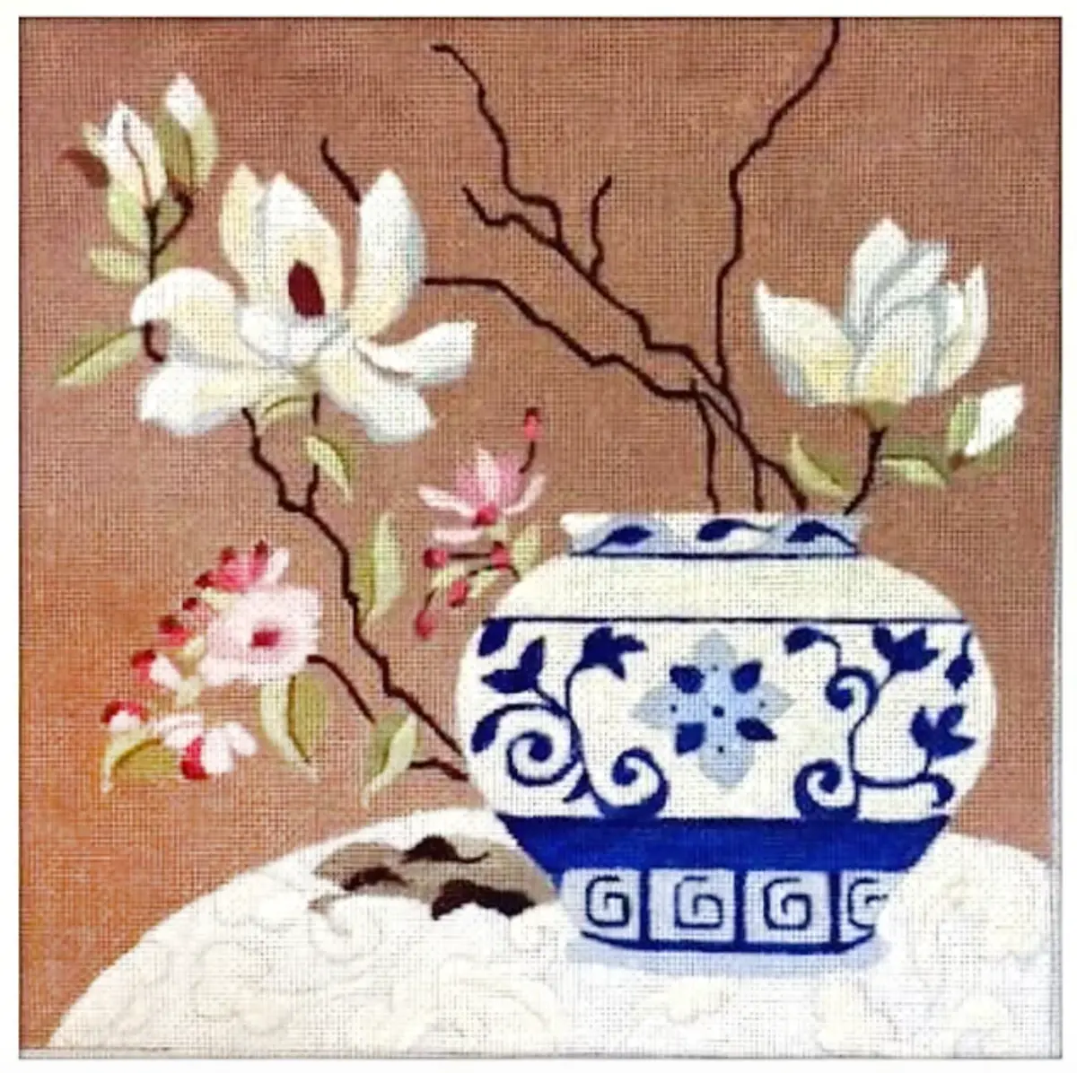 F445 Blue & White Porcelain Vase 1