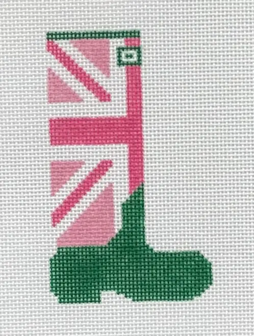 Tlm-4 Union Jack Wellie - Pink And Green 1