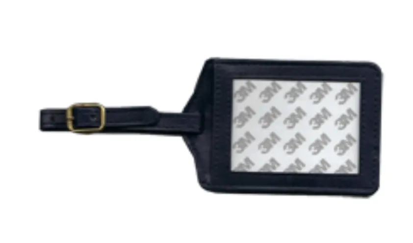 Leather Luggage Tag - Dark Blue 1